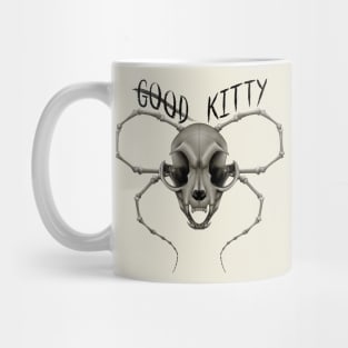 G̶o̶o̶d̶ Kitty Skull Black Text Yellow Mug